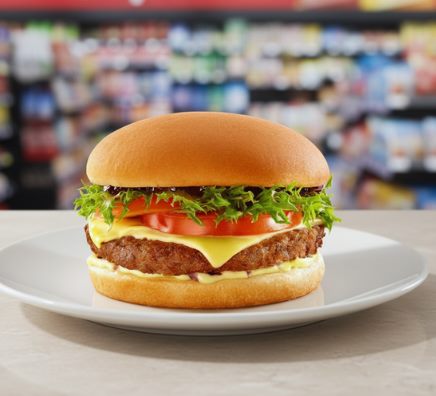Hambúrguer com salada